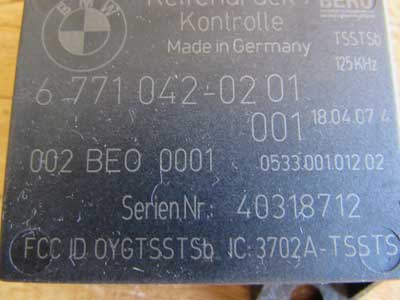 BMW Trigger Transmitter Tire Pressure Control RDC Beru 36236771042 128i 135i 335i 525i 530i 550i M5 750i 760i X5 X63